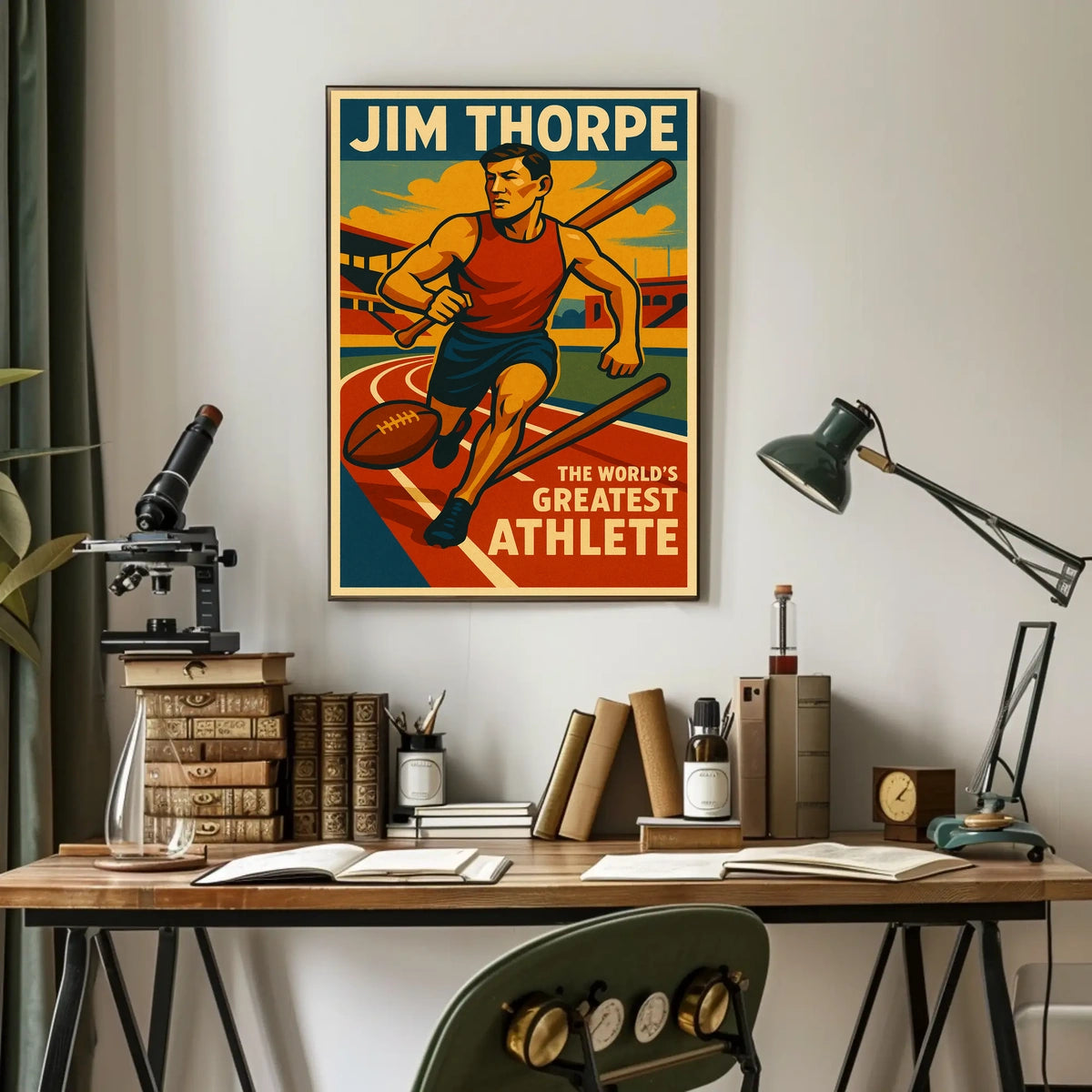 Jim Thorpe Legendary Athlete Poster
