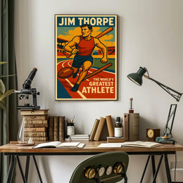 Jim Thorpe Legendary Athlete Poster
