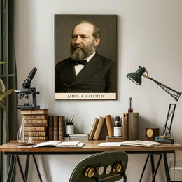 James A. Garfield Presidential Historical Poster