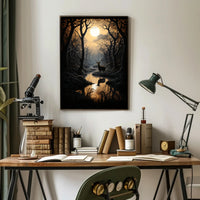 Enchanted Forest At Dusk Poster