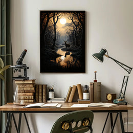 Enchanted Forest At Dusk Poster