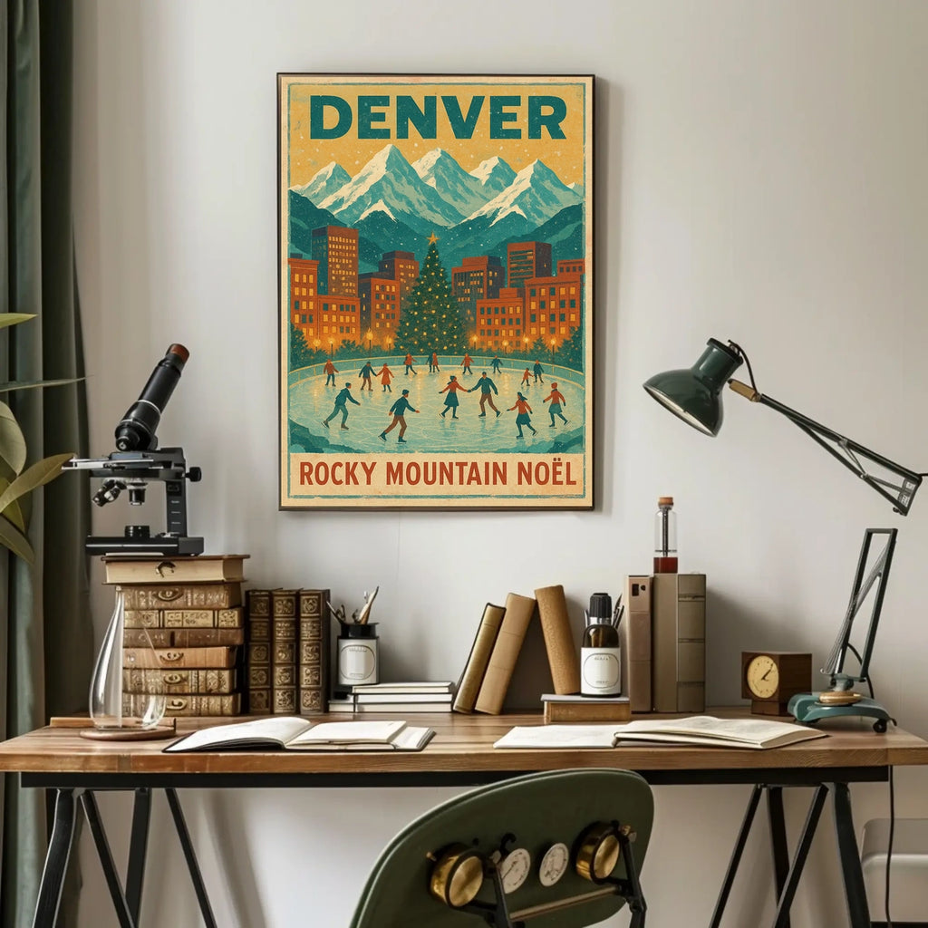 Denver Rocky Mountain Noël Poster