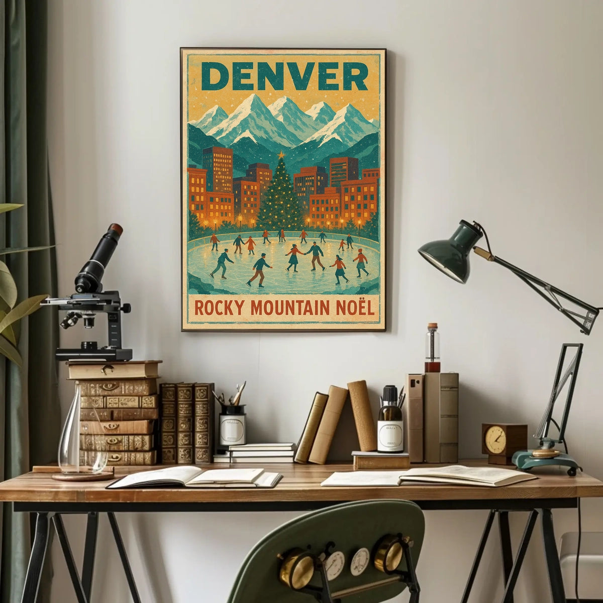 Denver Rocky Mountain Noël Poster