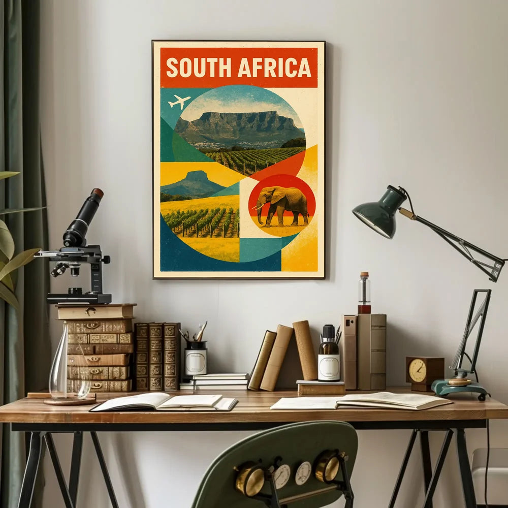 Discover South Africa Travel Inspiration Poster