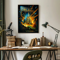 Orlando Fantasy Explosion Poster PosterGoat