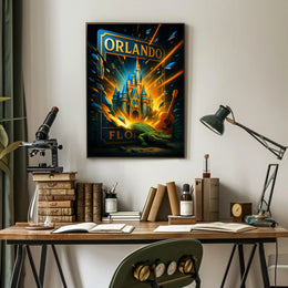 Orlando Fantasy Explosion Poster PosterGoat