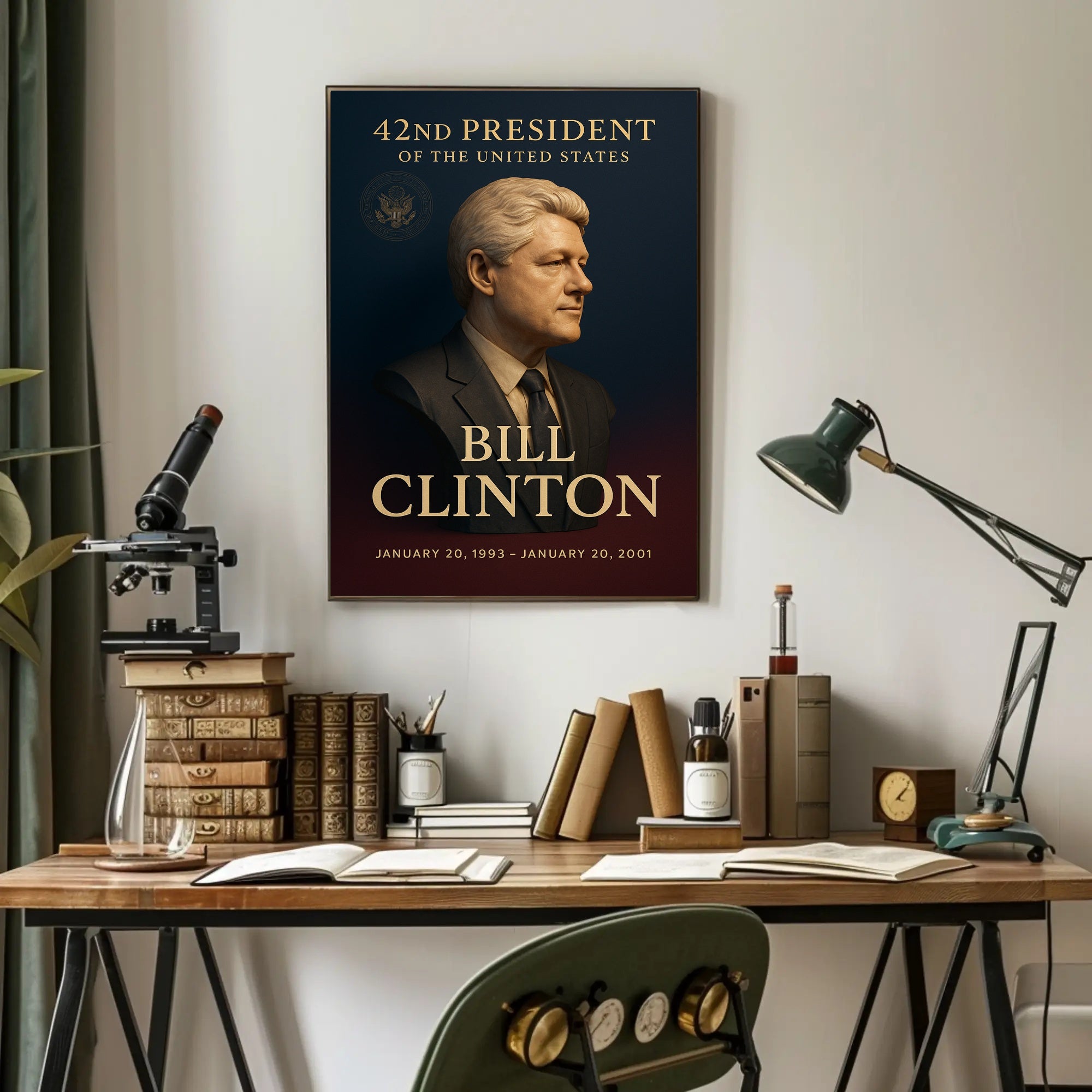 42nd President's Era Official Portrait Historical or Presidential Poster PosterGoat