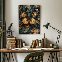 Butterfly Elegance: Ornate Art Nouveau Animal Poster