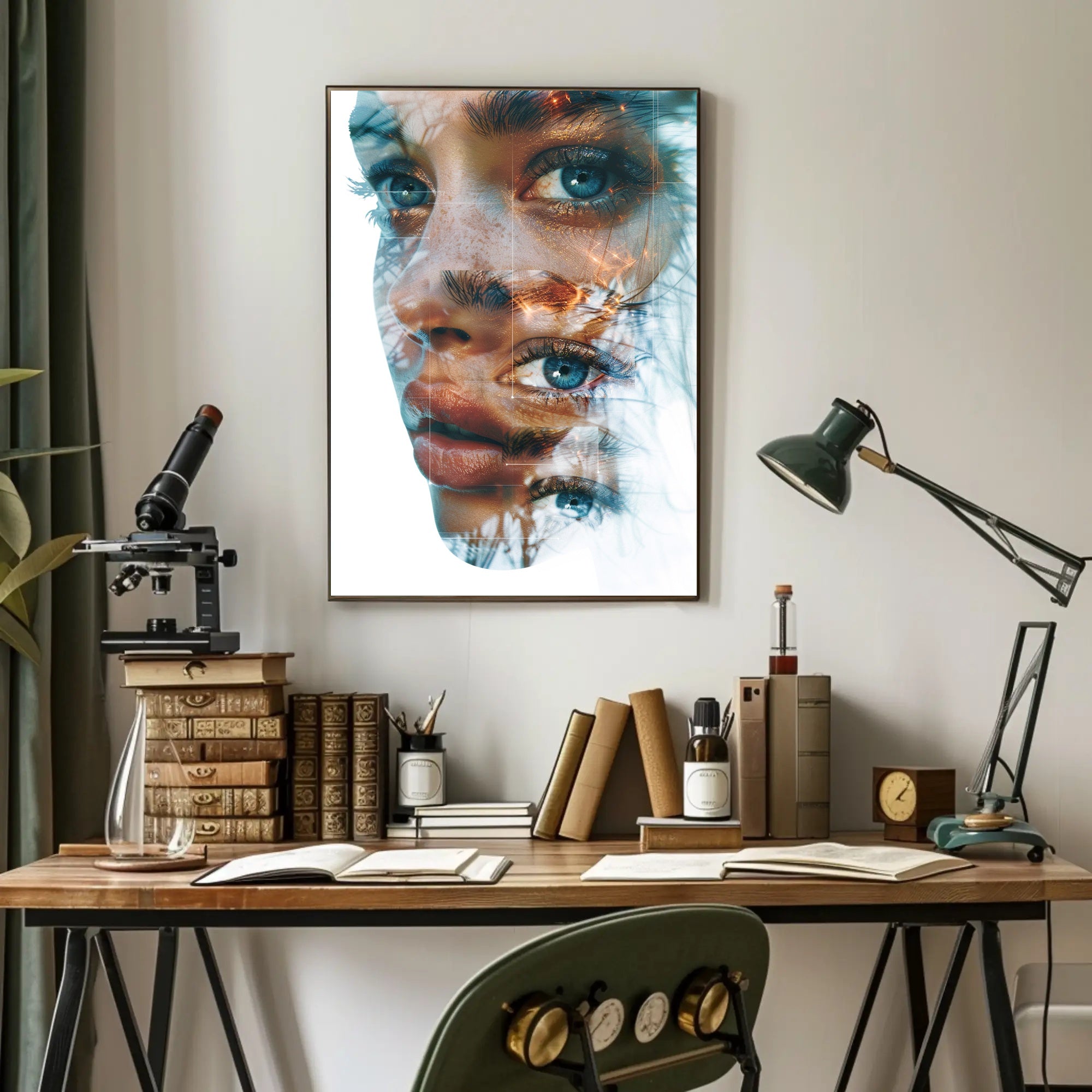 Mysterious Cloaked Figure Fantasy Art Poster Print PosterGoat