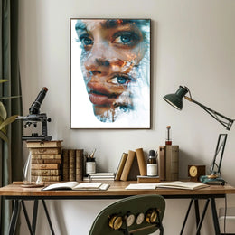 Mysterious Cloaked Figure Fantasy Art Poster Print PosterGoat