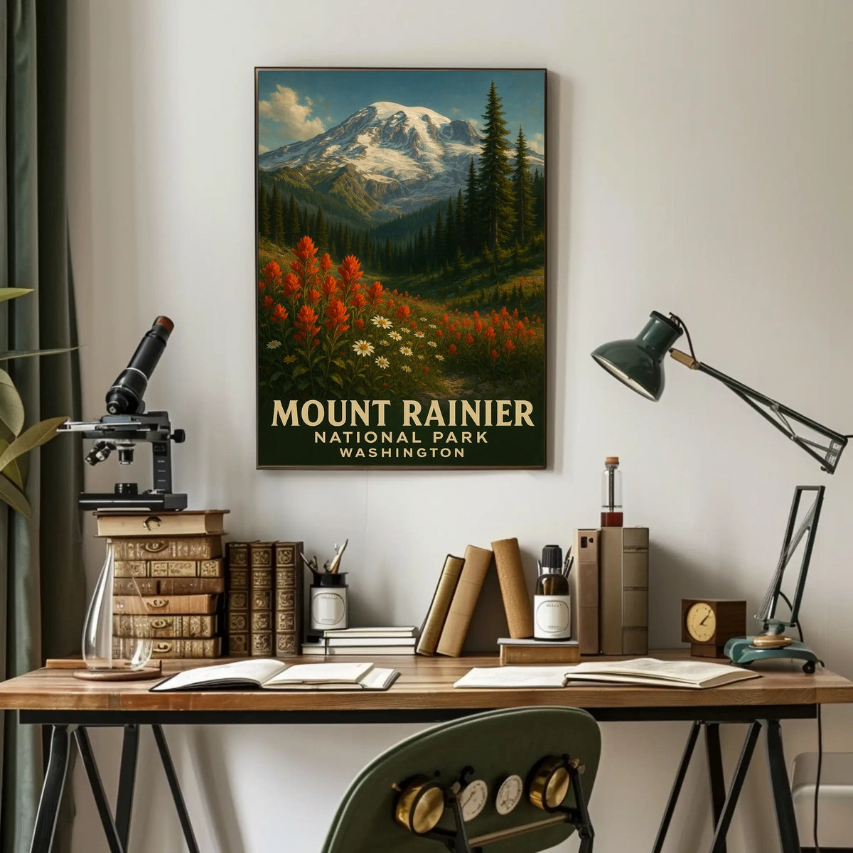 Mount Rainier National Park Poster