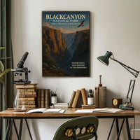 Black Canyon Adventure Vintage National Park Poster
