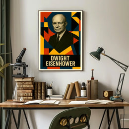 Dwight D. Eisenhower 34th President of the United States Abstract Pop Poster