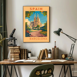 Barcelona Travel Poster