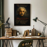 Albert Einstein Inspirational Scientific Art Poster