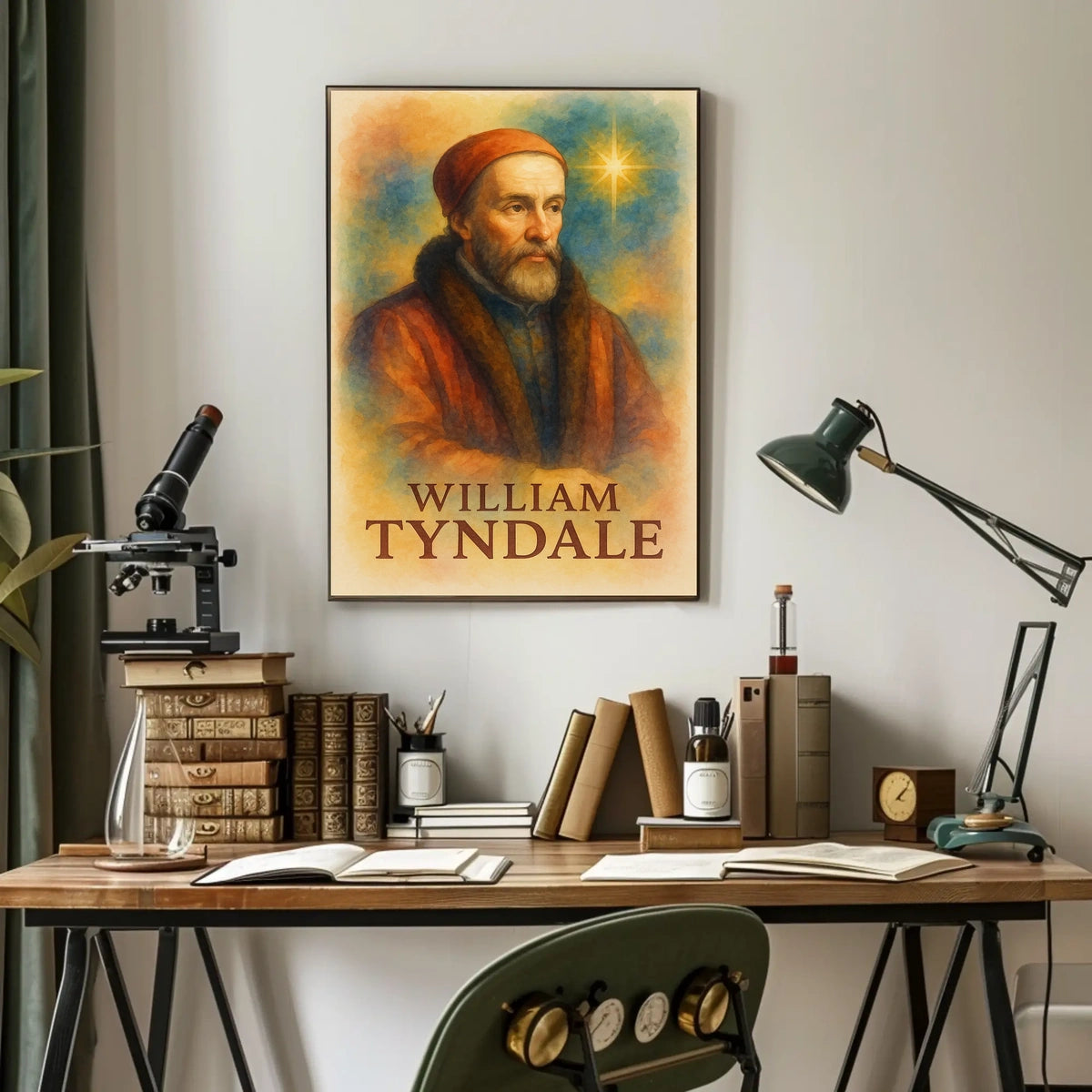 William Tyndale Renaissance Art Print Historical or Presidential Poster