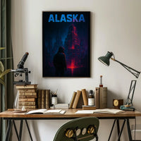 Alaska Futuristic Cityscape Poster