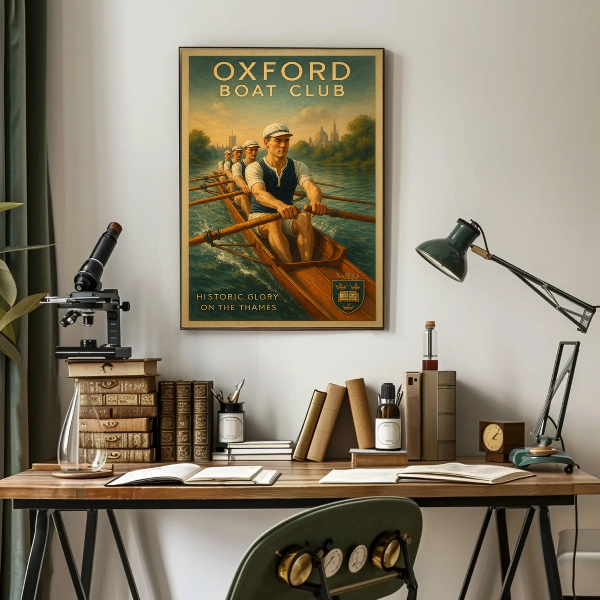Oxford Boat Club Historic Glory on the Thames Poster