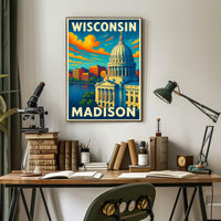 Wisconsin Capitol in Madison Poster