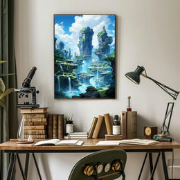 Enchanted Waterfalls Poster