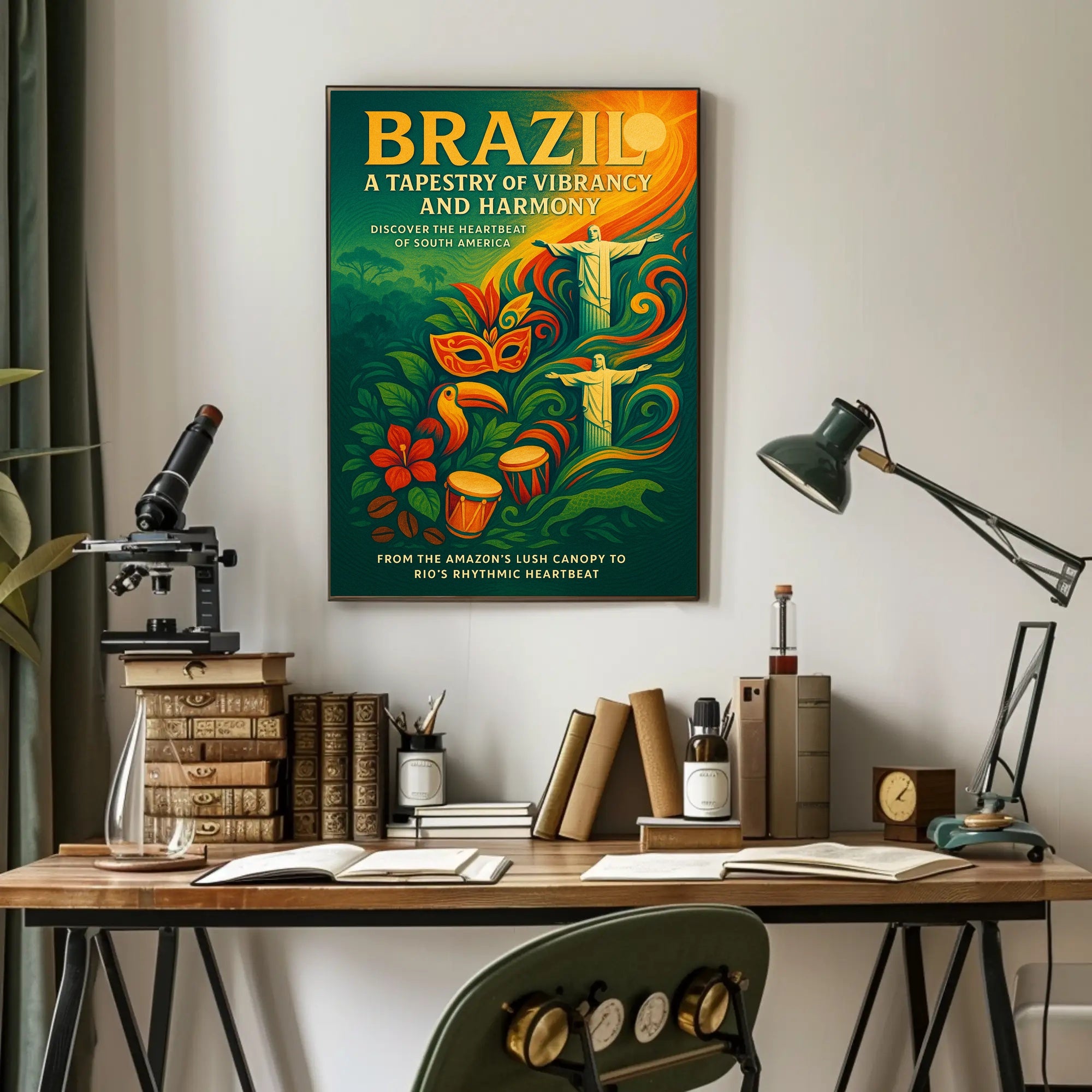 Brazil A Tapestry of Vibrancy and Harmony Poster
