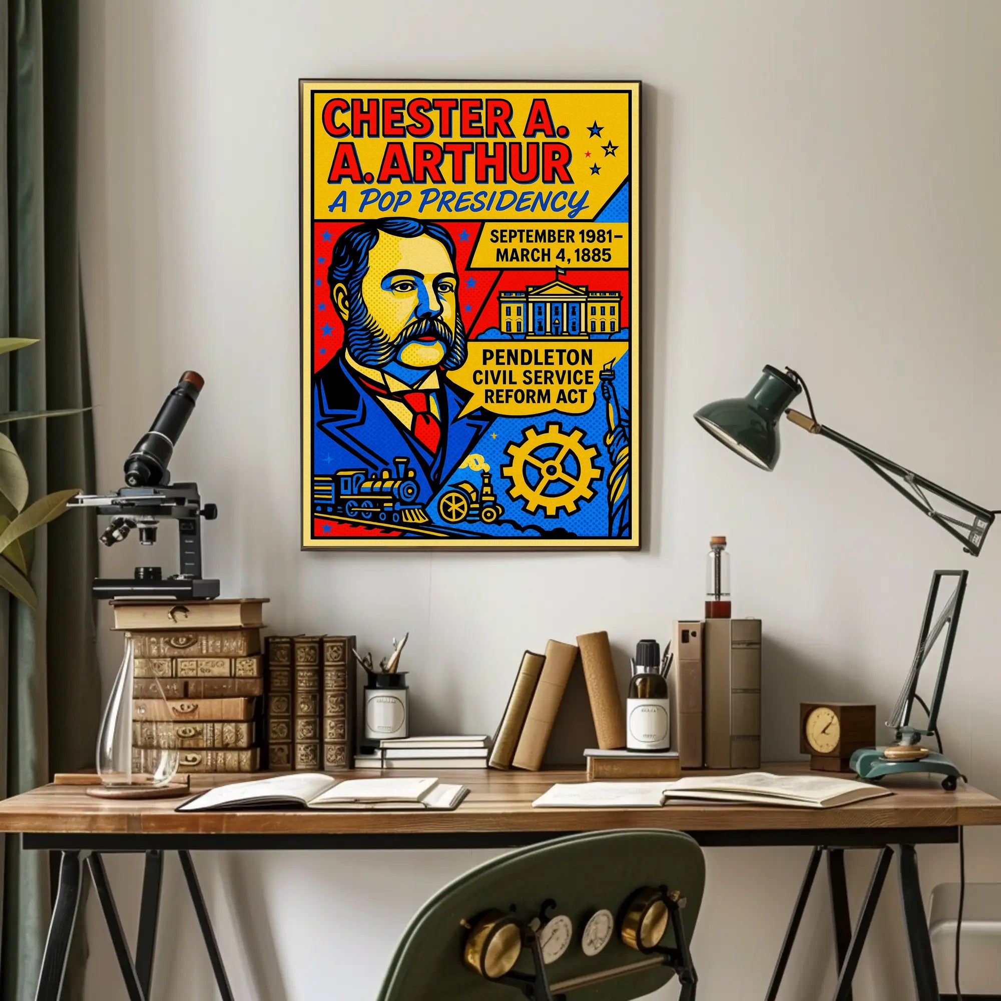 Chester A. Arthur A Pop Presidency Poster PosterGoat