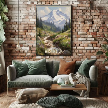 Washington United States Vintage Poster