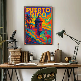 Vibrant Puerto Rico Poster