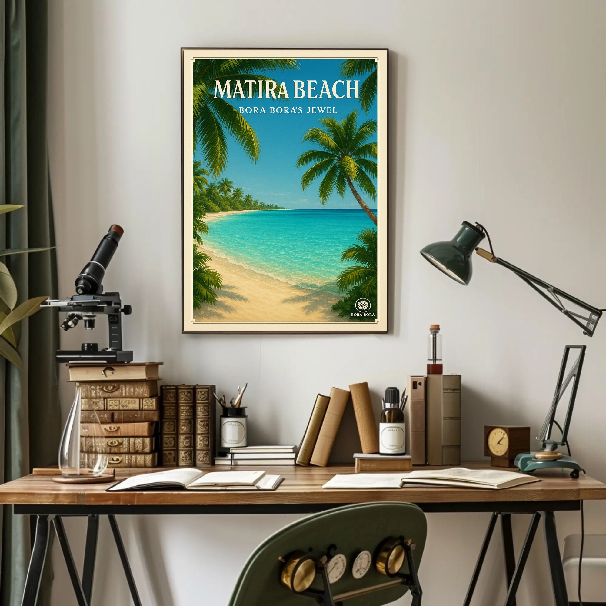 Tropical Paradise Getaway: Vintage Travel Poster PosterGoat