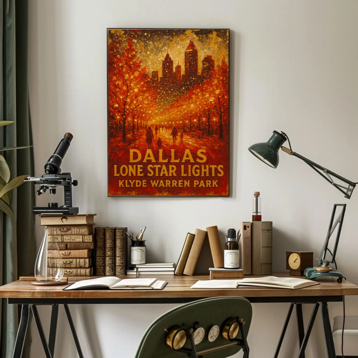 Dallas Lone Star Lights Poster