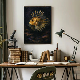 Majestic Lionfish in the Deep Poster PosterGoat