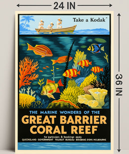Marine Wonders of the Great Barrier Reef Poster PosterGoat