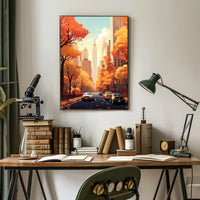 Autumn In The City Poster PosterGoat