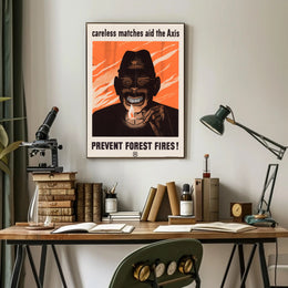 Careless Matches Aid the Axis Poster PosterGoat