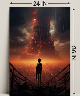 The Burning Tower Poster