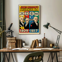 James Madison's Presidential Era Poster PosterGoat