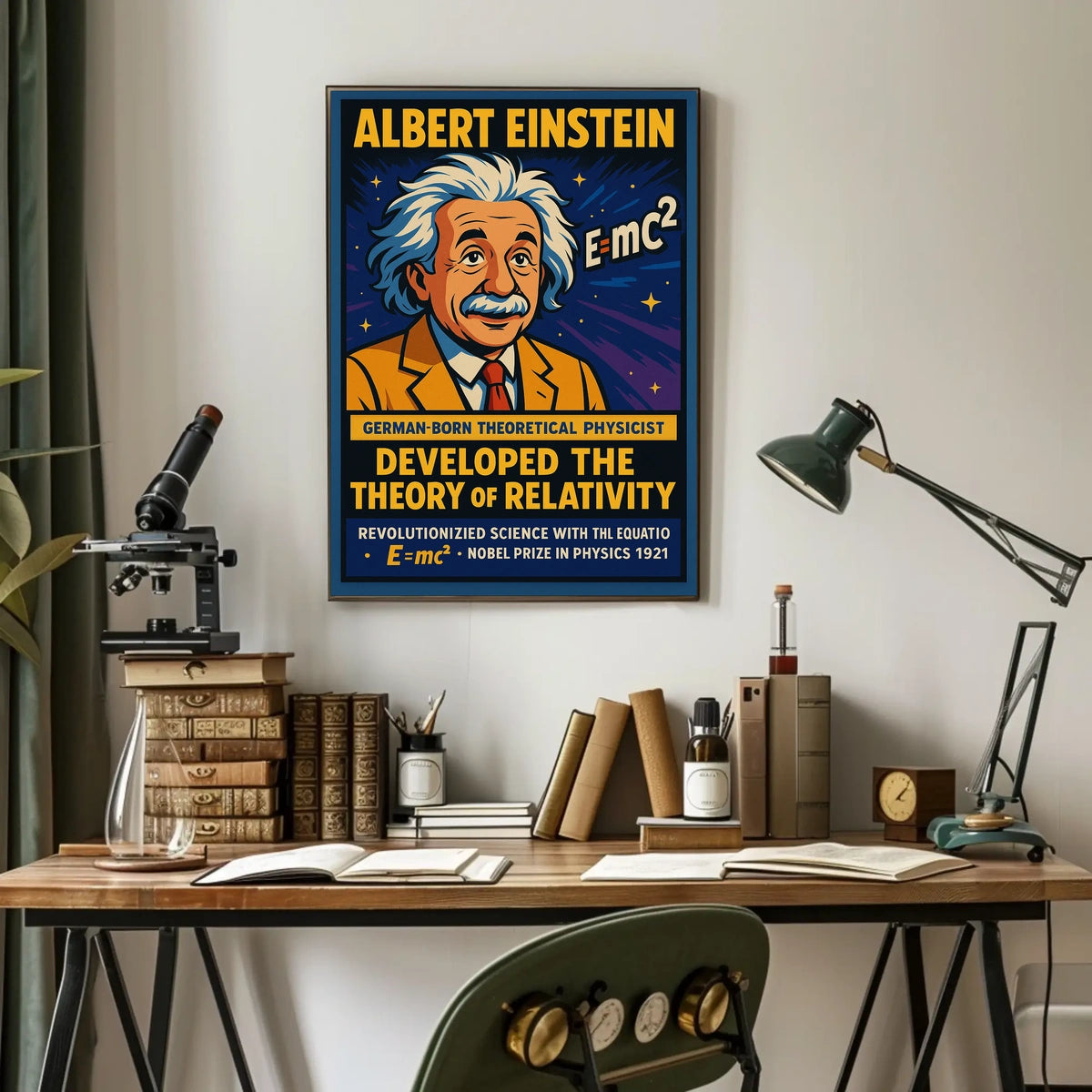 Theory Of Relativity Concept In Cosmology Education Display Poster