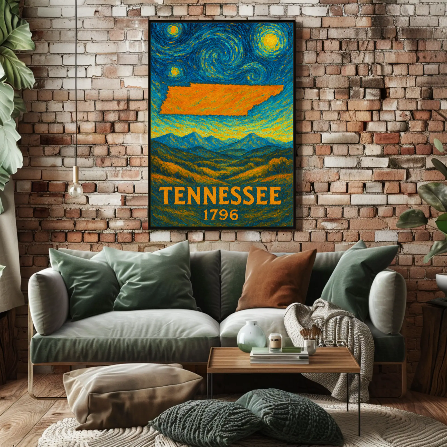Tennessee Starry Night Poster
