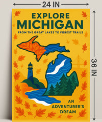 Explore Michigan Poster PosterGoat