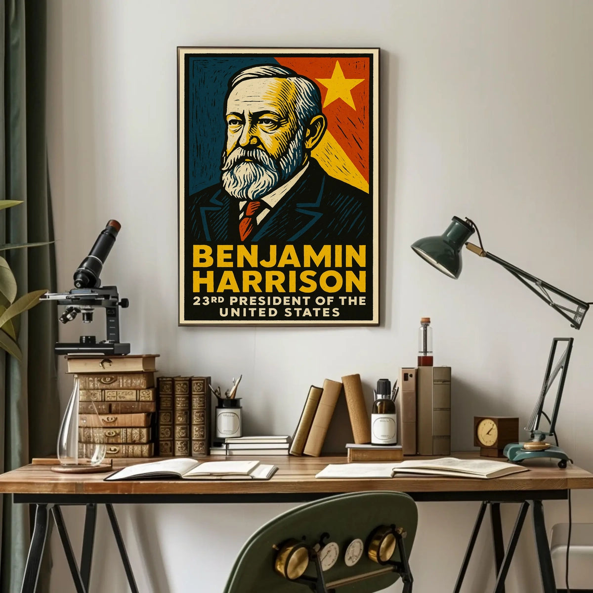 Benjamin Harrison 23rd President Poster
