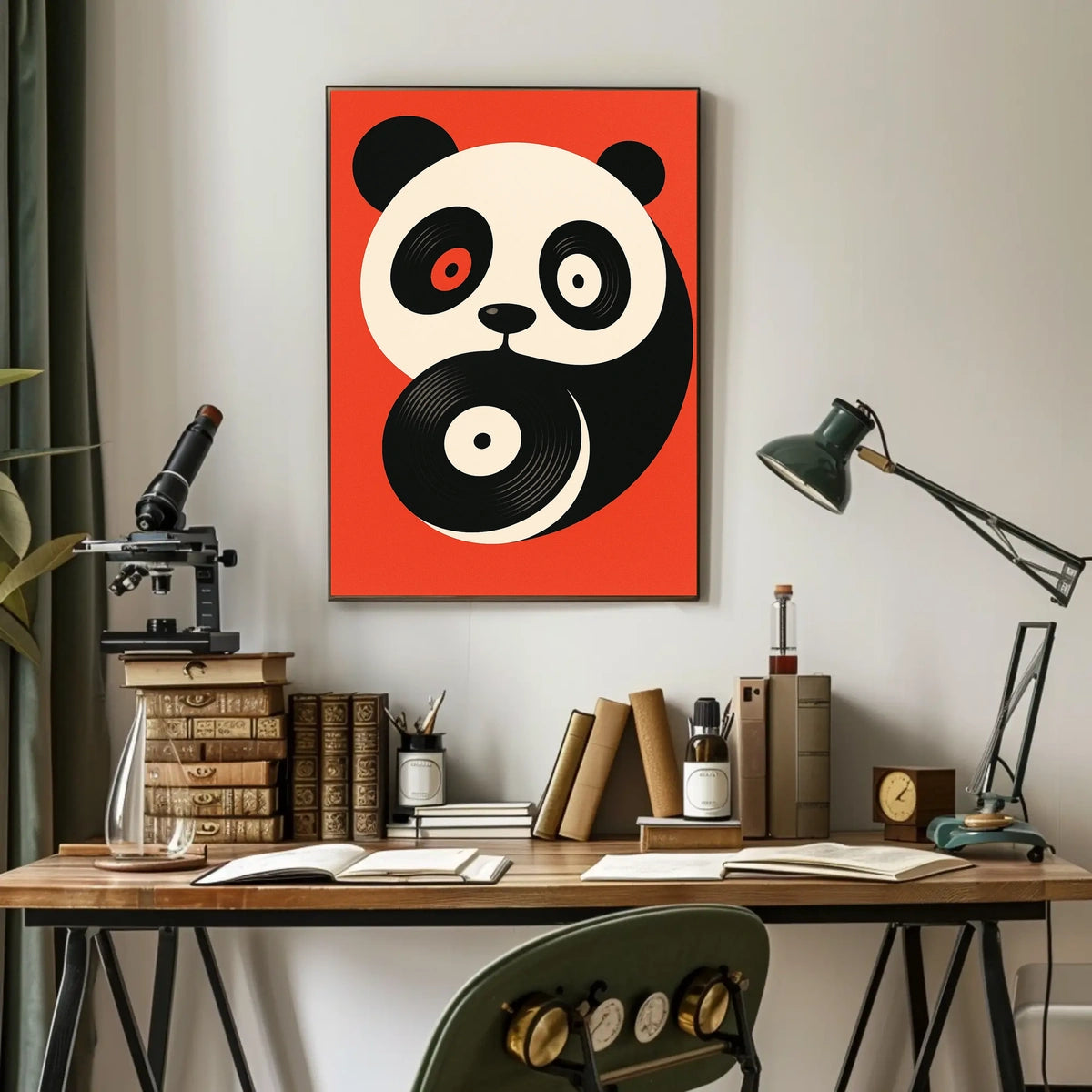 Panda Vinyl Vibes Poster