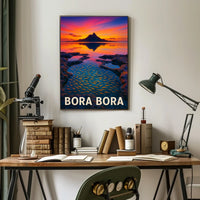 Bora Bora Sunset Poster