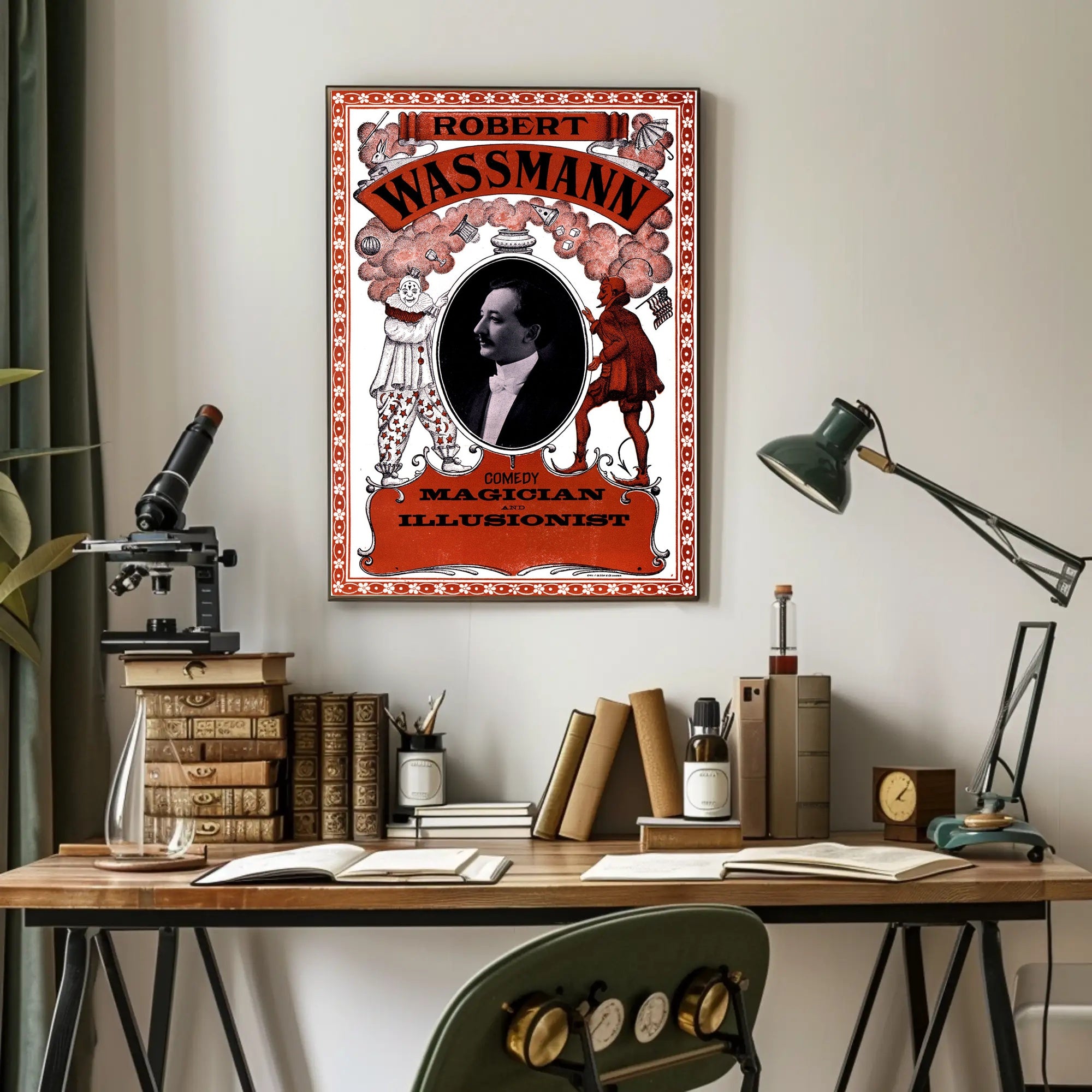 Vintage Magician and Illusionist Poster - Cultural or Heritage Poster