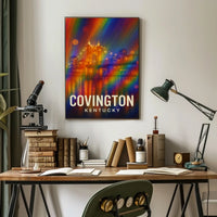 Covington Nightscape Impressionism Decor Lovers Poster
