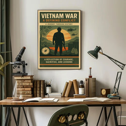 Vietnam War Poster Historic Military Print