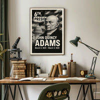 John Quincy Adams 6th President of the United States Digital Montaje Poster