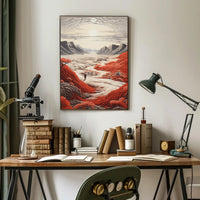 Journey Through The Crimson Valley Poster