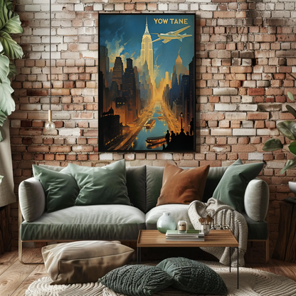 New York Vintage Travel Poster