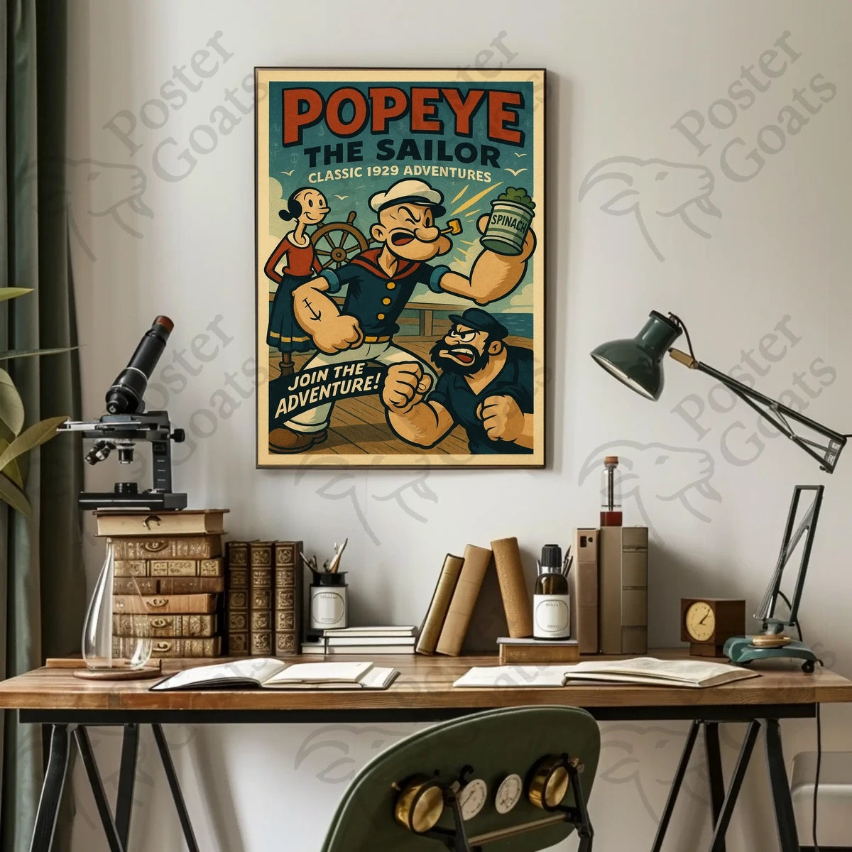 Vintage Sailor Adventure Retro Pop Culture Poster