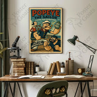 Vintage Sailor Adventure Retro Pop Culture Poster